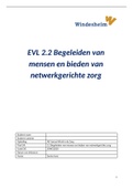 EVL 2.2 Begeleiden van mensen en bieden van netwerkgerichte zorg