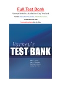 Varney’s Midwifery 6th Edition King Test Bank