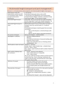 Summary/ glossary of the subject: Multimodal freight transport and port management. 