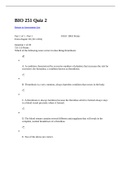 BIO 251 Questions and Answers