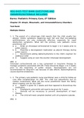 NSG 6435 TEST BANK QUESTIONS AND ANSWERS(RATIONALE INCLUDED Burns: Pediatric Primary Care, 6th Edition Chapter 25: Atopic, Rheumatic, and Immunodeficiency Disorders