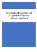 Prioritization Delegation and Assignment 4th Edition  Test Bank