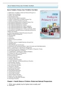 Test Bank for Burns Pediatric Primary Care 7th Edition Maaks Starr Brady Test Bank Chapter 1-46|Complete Guide A+