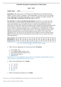 GWU PUBH 6002 Quiz 3 Answer KEY 2021/2022