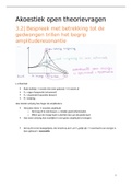 Beginselen van de akoestiek: mogelijke open theorie vragen