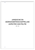 Samenvatting Juridische en Gedragswetenschappelijke Aspecten van Politie