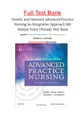 Hamric and Hanson’s Advanced Practice Nursing An Integrative Approach 6th Edition Tracy O’Grady Test Bank