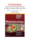 lippincott Pharmacology Illustrated Reviews 7th Edition Whalen Test Bank