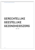 Samenvatting Gerechtelijke Geestelijke Gezondheidszorg