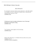 BUSI 300 QUIZ 3 (Set 5), Verified and Correct answers, Liberty University