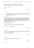 BUSI 300 QUIZ 4 (Latest 2 Sets), Verified and Correct answers, Liberty University