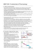 4BBY1040- Fundamentals of Pharmacology