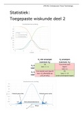 Samenvatting Statistiek Vm1402 (Jaar 1, Blok 1) 