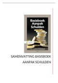 Samenvatting Basisboek aanpak schulden 