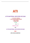 ATI PN MATERNAL NEWBERN OB EXAM (26 EXAM SETS):LATEST 2022