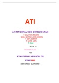 ATI MATERNAL NEWBERN OB EXAM(25EXAM SETS):LATEST 2022