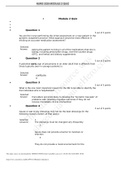 NURS 3325 MODULE 2 QUESTIONS AND ANSWERS 100% CORRECT