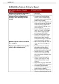 NURS612 / NURS 612 / NUR 612 / NUR612 Key Points to Review for EXAM