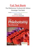 The Phlebotomy Textbook 4th Edition Strasinger Test Bank