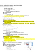 Summary   Erika Bakirtzis - Adult Health Notes UPNS 232