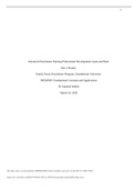 Advanced Practitioner Nursing Professional Development Goals and Plans  Tara J. Healey  Family Nurse Practitioner Program, Chamberlain University  NR500NP: Foundational Concepts and Applications Dr Amanda Walker March 29, 2020