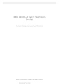 BIOL 1410 Lab Exam Flashcards