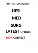 HESI MED SURG EXAM REVIEW 2022