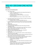 NSG 401 OB EXAM ONE NOTES