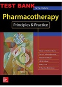 TEST BANK for Pharmacotherapy Principles and Practice 5th Edition Chisholm-Burns Test Bank. ALL 102 CHAPTERS (Complete Download). 344 Pages.