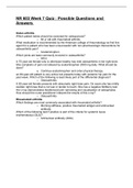 NR603 Week 7 Quiz / NR 603 Week 7 Quiz : Possible Questions & Answers :Chamberlain College of Nursing (NEW-2022)(answers, Download to score A)