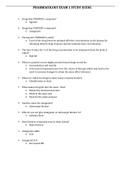 NURSING 2047Pharmacology Exam 1 Study Guide/Rasmussen College 