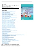 Test Bank for Pharmacotherapeutics For Nurse Practitioner Prescribers 3Rd Edition by Teri Moser Woo, Anita Lee Wynne  Chapter 1-50 |Updated 2024