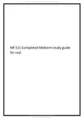 NR 511 Completed Midterm study guide for real 2021.