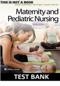 Test Bank Maternity and Pediatric Nursing 3rd Edition By Susan Ricci, Theresa Kyle, and Susan Carman