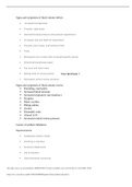 Other Nursing 101 HESI Saunders Fluid and Electrolytes- Nicholls State University Signs and symptoms of fluid-volume deficit  Increased temperature  Thready, rapid pulse  Decreased blood pressure and postural hypotension  Increased rate and depth of r