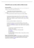 NURS 6550 Acute Care Study Guide for Midterm Exams