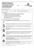 Exam (elaborations) NUR 1022C Millie Larsen ISBAR ISBAR Worksheet: Interdepartmental Communication This is not part of the medical record Sunshine Community Hospital Patient Name: Millie Larson Date: 04 /16 /2020 Time: 9:00 AM Location: Sunshine Community