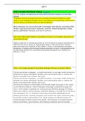 Other C787 Unit 3 Healthy Nutritional Choices- Western Governors University Unit 3: Healthy Nutritional Choices (Cohort 1) Reading: Chapter 10: Importance of Public Health Nutrition Programs in Preventing Disease “It appears that the increasing trend of o