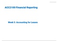 Accounting for Leases (ACC2100 Financial Reporting).