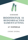 Hoofdstuk 11: Redoxreacties samenvatting Scheikunde 5v Chemie Overal