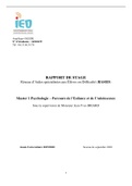 Rapport de stage -Réseau d’Aides spécialisées aux Élèves en Difficulté-RASED