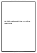 NR511 Consolidated Midterm and Final Exam Guide 2022