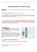 Gizmos Student Exploration Photoelectric Effect (ANSWER KEY)