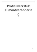 profielwerkstuk klimaatverandering VWO