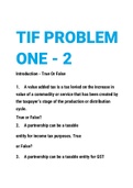 TIF PROBLEM TEST BANK TAX 1 2021