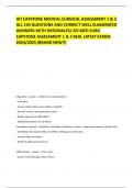 ATI CAPSTONE MEDICAL SURGICAL ASSESSMENT 1 & 2 ALL 150 QUESTIONS AND CORRECT WELL ELABORATED ANSWERS WITH RATIONALES/ ATI MED SURG CAPSTONE ASSESSMENT 1 & 2 REAL LATEST EXAMS 2024/2025 (BRAND NEW!!)