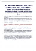 ATI FUNDAMENTALS PROCTORED EXAM  TEST BANK 2023/2024 (38 LATEST  VERSIONS) 