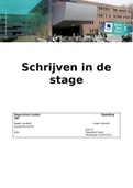 Eindopdracht schrijven in de stage