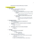 Review Notes for Advanced Patho Exam 3 Fall 2019