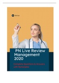 (answered)PN Live Review Management 2020 Rationales included.